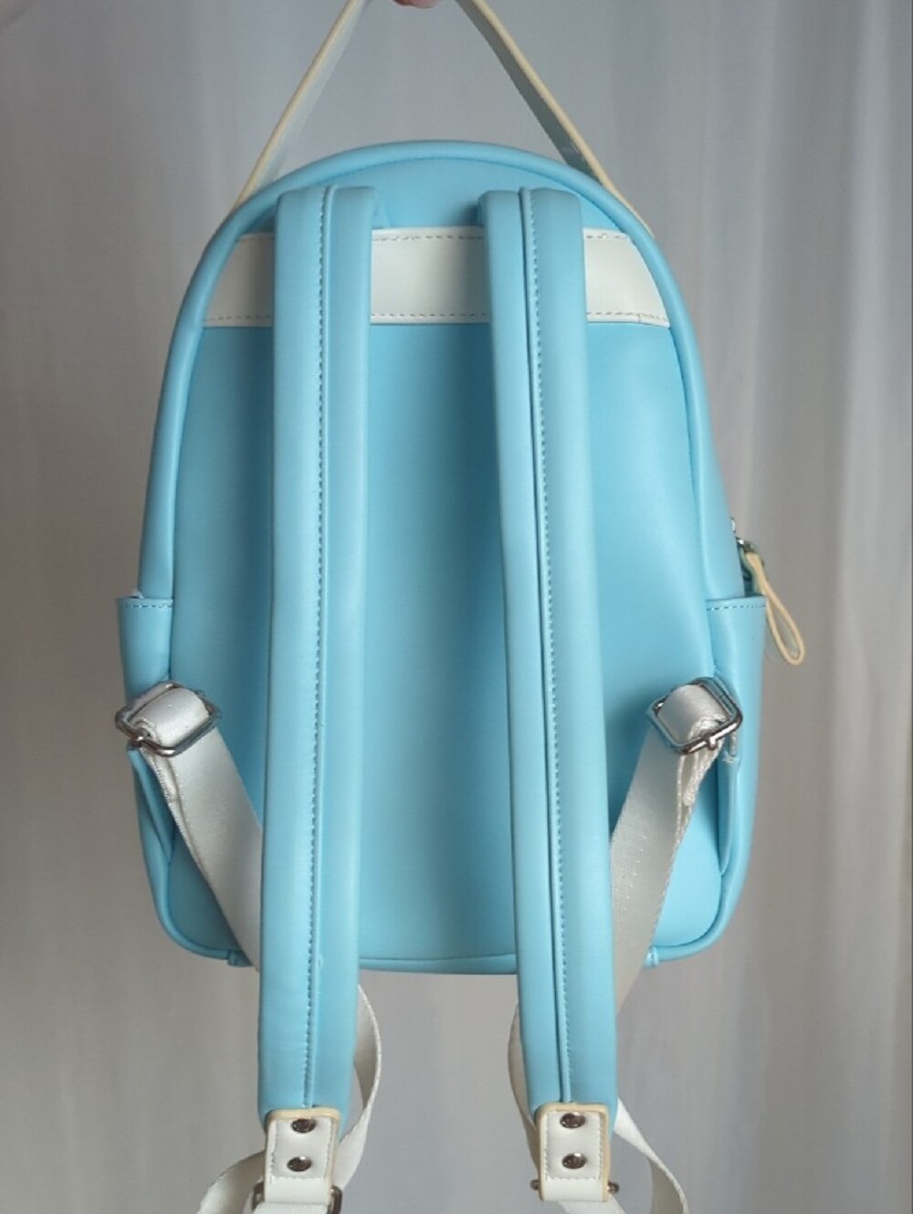 Loungefly Light Blue Up House Pom Pom Mini Backpack - Picture 4 of 6